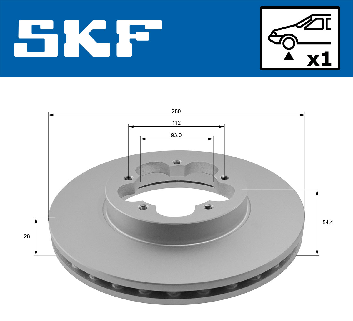 SKF VKBD 80066 V1 Disc frana